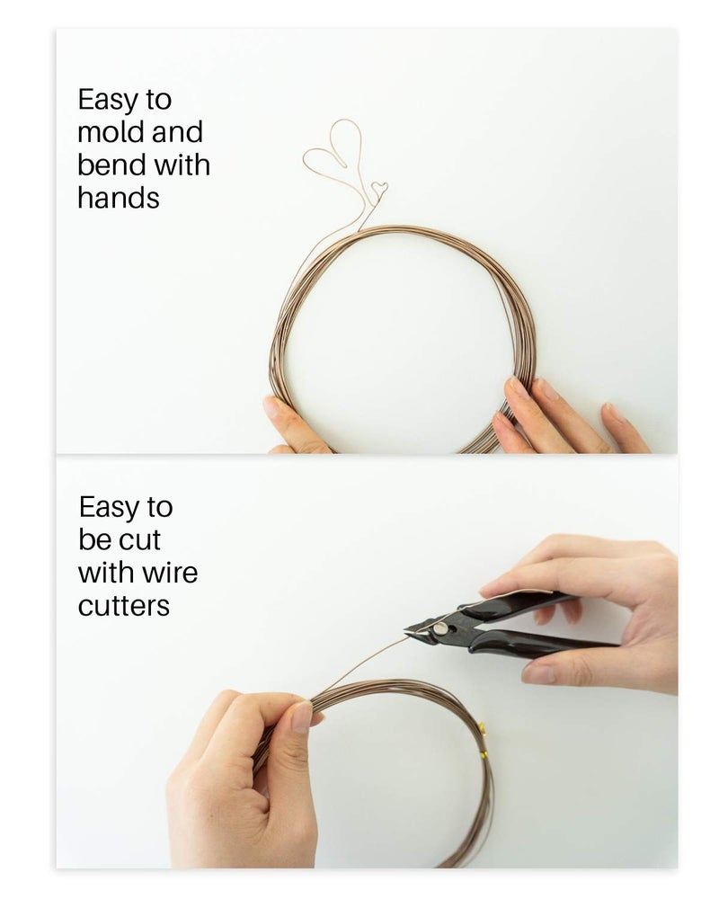 MoHern طقم أدوات بونساي مع 5 قطع من سلك بونساي، إجمالي 164 قدم من سلك شجرة بونساي للأشجار الداخلية، 3 أحجام من الألمنيوم 1 مم، 1.5 مم، 2 مم - Image 5